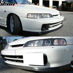 Fits 94-97 Acura Integra Front Bumper Lip Spoiler Splitter Unpainted Black PU - Image 5
