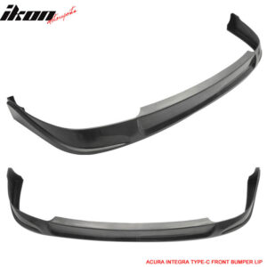 Fits 94-97 Acura Integra Type C Style Front Bumper Lip Spoiler Kit Unpainted PU - Image 3