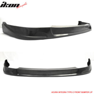 Fits 94-97 Acura Integra Type C Style Front Bumper Lip Spoiler Kit Unpainted PU - Image 5