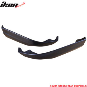 Fits 98-01 Acura Integra Hatchback 2PCS Rear Bumper Lip Apron Splitter Canard PU - Image 4