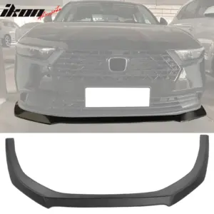 Fits 23-25 Honda Accord Sedan V3 Style Front Bumper Lip Spoiler Matte Black ABS - Image 6