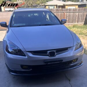 Fits 03-05 Honda Accord Sedan Mugen Style Front Bumper Lip Spoiler Unpainted PP - Image 5