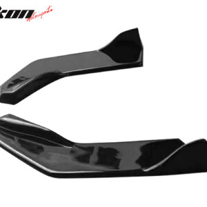 Fits 22-26 Toyota GR86/Subaru BRZ IKON Style Rear Bumper Aprons Gloss Black ABS - Image 3