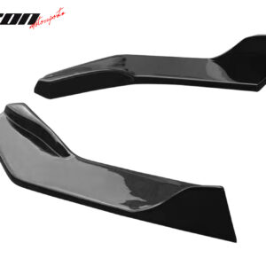 Fits 22-26 Toyota GR86/Subaru BRZ IKON Style Rear Bumper Aprons Gloss Black ABS - Image 4