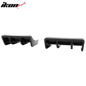 Fits 22-26 Toyota GR86/Subaru BRZ JDM Style Gloss Black PP 2PC Rear Diffuser Fin - Image 5