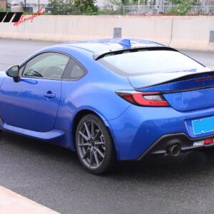 Fits 22-26 Toyota GR86/Subaru BRZ V Style Rear Roof Spoiler ABS Gloss Black - Image 3