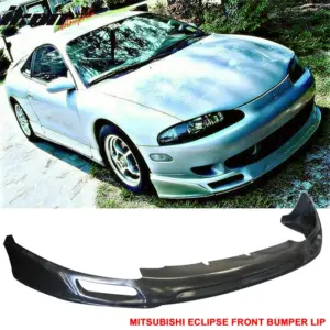 Fits 95-96 Mitsubishi Eclipse Front Bumper Lip Spoiler Splitter Unpainted PU - Image 4