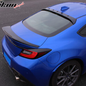 Fits 22-26 Toyota GR86/Subaru BRZ V Style Rear Roof Spoiler ABS Gloss Black - Image 4