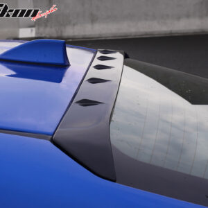 Fits 22-26 Toyota GR86/Subaru BRZ V Style Rear Roof Spoiler ABS Gloss Black - Image 5
