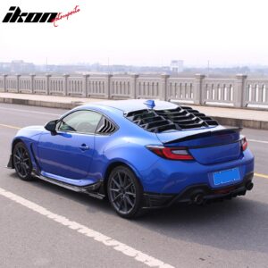 Fits 22-26 Toyota GR86/Subaru BRZ V Style Rear Trunk Spoiler ABS Gloss Black - Image 3