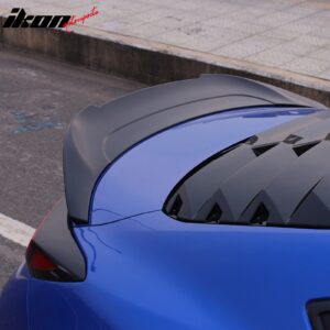 Fits 22-26 Toyota GR86/Subaru BRZ V Style Rear Trunk Spoiler ABS Gloss Black - Image 4