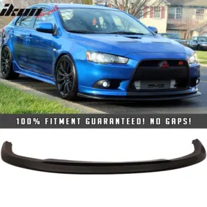 Fits 09-15 Mitsubishi 9G Lancer Ralliart Models STI Style Front Bumper Lip PU - Image 6