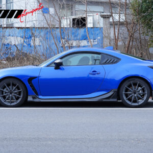 Fit 22-26 Toyota GR86/Subaru BRZ JDM Style 4PC Side Skirts PP Carbon Fiber Print - Image 3