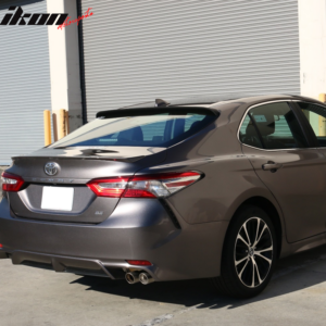 Fits 18-26 Toyota Camry IKON Style Gloss Black ABS Rear Window Roof Spoiler Wing - Image 3