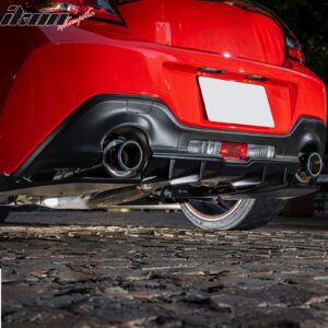 For 22-26 Toyota GR86/Subaru BRZ Rear Bumper Diffuser Akea Style PU AERO VORTEX - Image 4