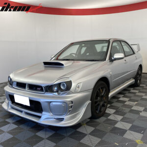 Fits 02-03 Subaru Impreza WRX Sti Sedan CW Front Bumper Lip Spoiler Kit - Image 3