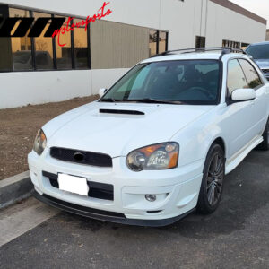 Fits 04-05 Subaru Impreza WRX STI V-Limited Gloss Black Front Bumper Lip Spoiler - Image 4