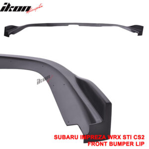 Fits 06-07 Subaru Impreza WRX STI CS2 PP Front Bumper Lip Splitter Unpainted - Image 5