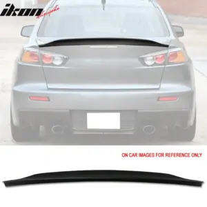 Fits 08-17 Mitsubishi Lancer EVO X 10 Sedan RS Style Trunk Spoiler Matte Black - Image 6