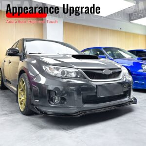 Fits 11-14 Impreza WRX STI IKON Front Bumper Lip Chin Splitter PP Gloss Black - Image 5