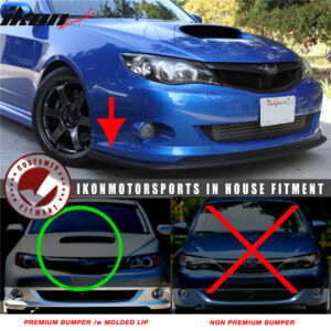 Fits 08-10 Subaru Impreza WRX Premium Front Bumper Lip Chin Spoiler STI Style PU - Image 5