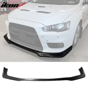 Fits 08-15 Mitsubishi Evolution EVO X 10 Front Lip Bottom Spoiler PU - R Style - Image 6