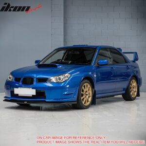 Fits 06-07 Subaru Impreza WRX STI Front Bumper Lip Spoiler PP Carbon Fiber Print - Image 4