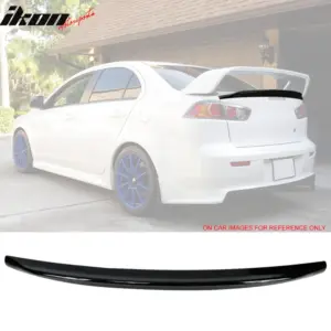 Fits 08-17 Mitsubishi Lancer EVO X 10 Sedan RS Style Trunk Spoiler Gloss Black - Image 6