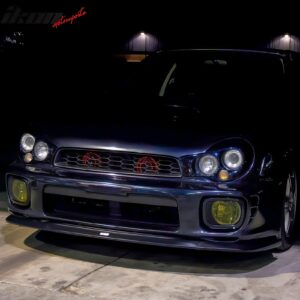 For 02-03 Subaru Impreza WRX Sedan OE Style Front Bumper Lip Spoiler Matte Black - Image 3