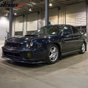 For 02-03 Subaru Impreza WRX Sedan OE Style Front Bumper Lip Spoiler Matte Black - Image 5