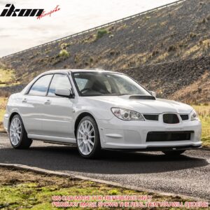 Fits 06-07 Subaru Impreza WRX STI Style Front Bumper Lip Spoiler PP Gloss Black - Image 3