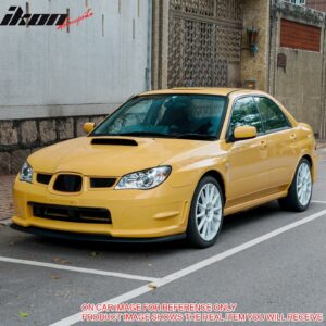 Fits 06-07 Subaru Impreza WRX STI Style Front Bumper Lip Spoiler PP Gloss Black - Image 4