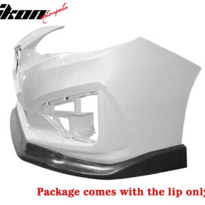 Fits 17-19 Subaru Impreza CS Style Front Bumper Lip Chin Spoiler Unpainted PU - Image 4