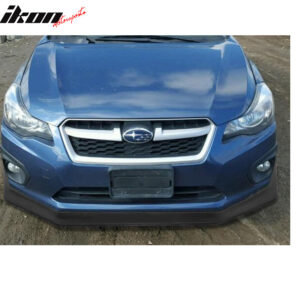 Fits 12-14 Subaru Impreza IKON V6 Style Front Bumper Lip Spoiler Unpainted  - PU - Image 3