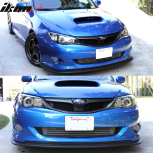 Fits 08-10 Subaru Impreza WRX Premium CS Style PU Front Bumper Lip Chin Spoiler - Image 3