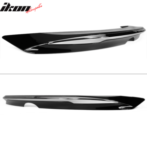 Fits 18-24 Toyota Camry MD Style Rear Trunk Spoiler Gloss Black W/Chrome Trim - Image 3