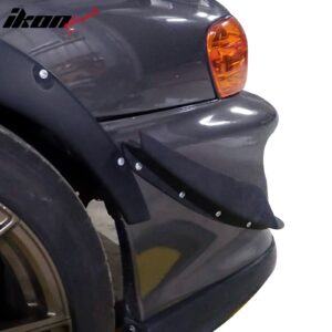 Fits 97-01 Subaru Impreza Front Lip Bumper Aprons Under Splitter PU MDA Style - Image 3