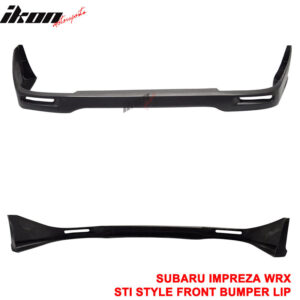 Fits 02-03 Subaru Impreza WRX STI Style Sedan Front Bumper Lip Spoiler Unpainted - Image 3