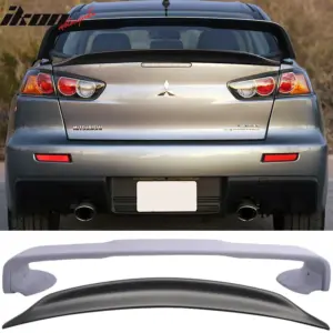 Fits 08-17 Mitsubishi Lancer Evolution 10 X 2PC EVO & D Style Rear Trunk Spoiler - Image 6