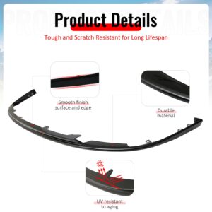 Fits 08-10 Subaru Impreza WRX STI Front Bumper Lip Spoiler Unpainted PP Splitter - Image 4