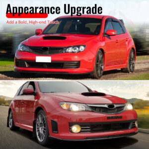 Fits 08-10 Subaru Impreza WRX STI Front Bumper Lip Spoiler Unpainted PP Splitter - Image 5