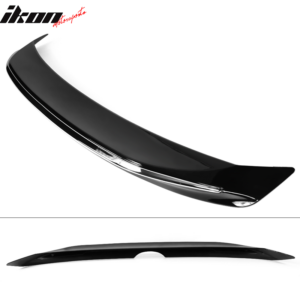 Fits 18-24 Toyota Camry MD Style Rear Trunk Spoiler Gloss Black W/Chrome Trim - Image 5