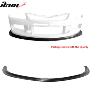 Fits 06-07 Mitsubishi Lancer Evo MDA Style PU Front Lip Bumper Guard Protector - Image 6