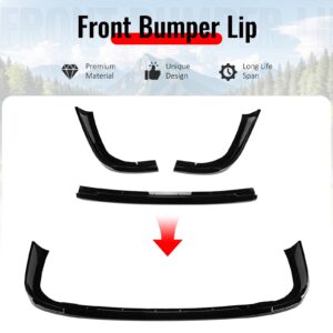 For 97-01 Subaru Impreza STI Style Front Bumper Lip Chin Splitter PP Gloss Black - Image 3