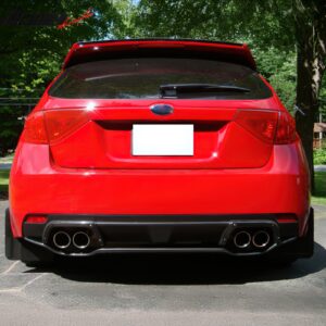 For 08-14 Subaru Impreza WRX 5DR STI Rear Bumper Lip Splitter Carbon Fiber Print - Image 3