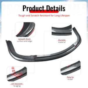 Fits 06-07 Impreza WRX STI Front Bumper Lip Chin Splitter PP Carbon Fiber Print - Image 4