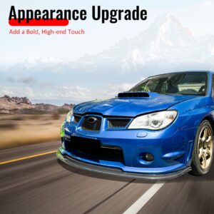 Fits 06-07 Impreza WRX STI Front Bumper Lip Chin Splitter PP Carbon Fiber Print - Image 5