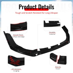 Fits 11-14 Impreza WRX STI IKON Front Bumper Lip Chin Spoiler Gloss Black PP - Image 4