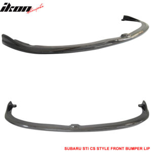 For 08-10 Subaru Impreza WRX STI CS Front Bumper Lip Carbon Fiber - Image 3
