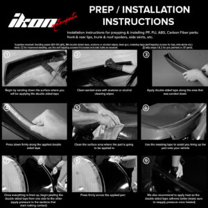 For 08-10 Subaru Impreza WRX STI CS Front Bumper Lip Carbon Fiber - Image 5
